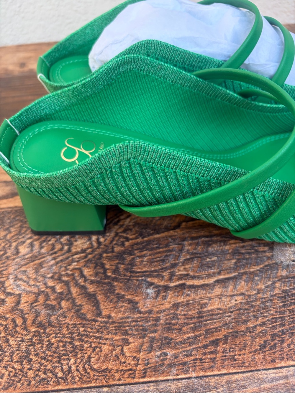 Cosy Island Green Pointed Toe Flats Women’s Size 8 - Picture 10 of 16